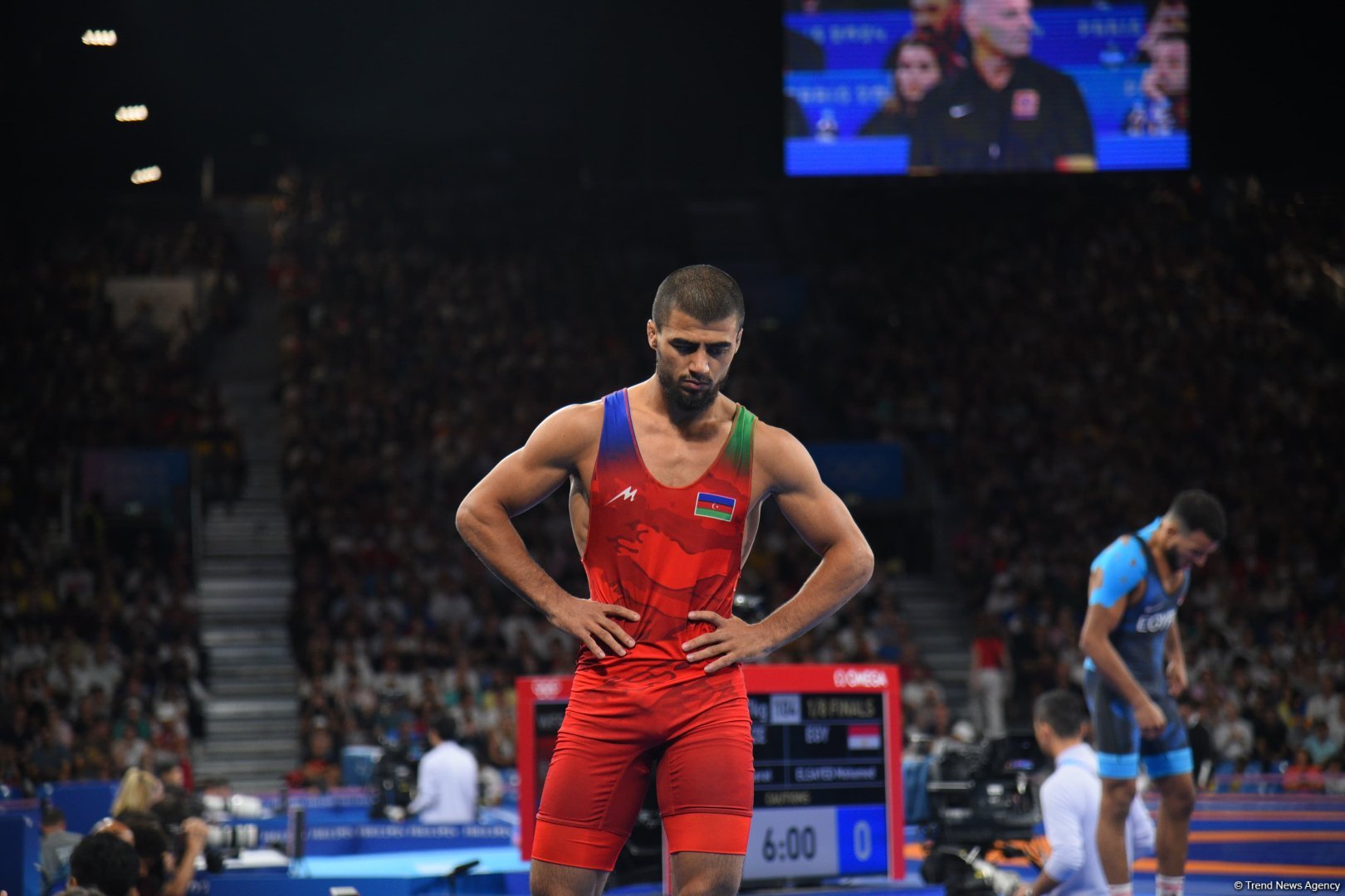 Азербайджанский борец Хасрат Джафаров вышел в 1/4 финала на Олимпиаде в Париже (ФОТО)