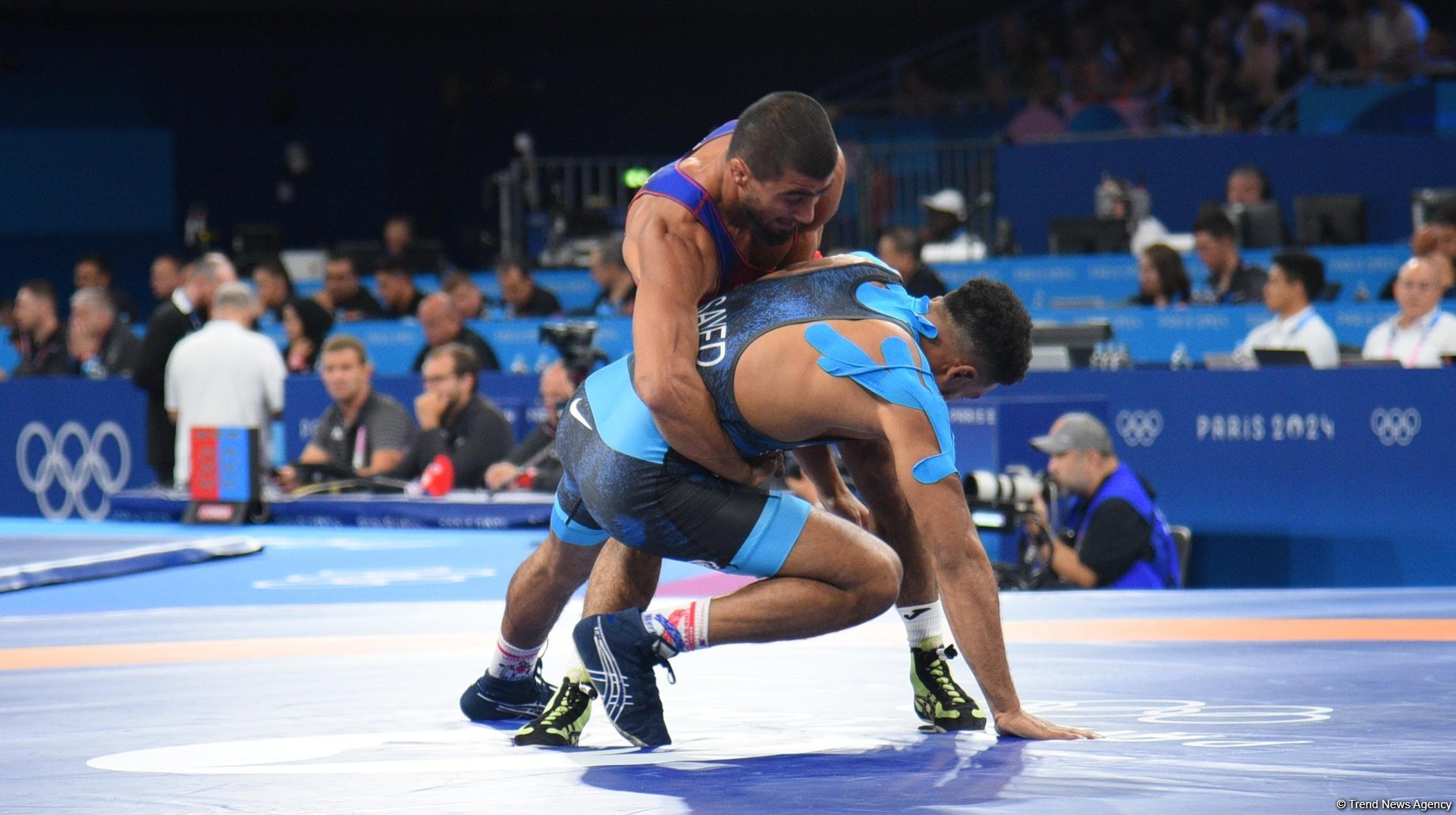 Азербайджанский борец Хасрат Джафаров вышел в 1/4 финала на Олимпиаде в Париже (ФОТО)