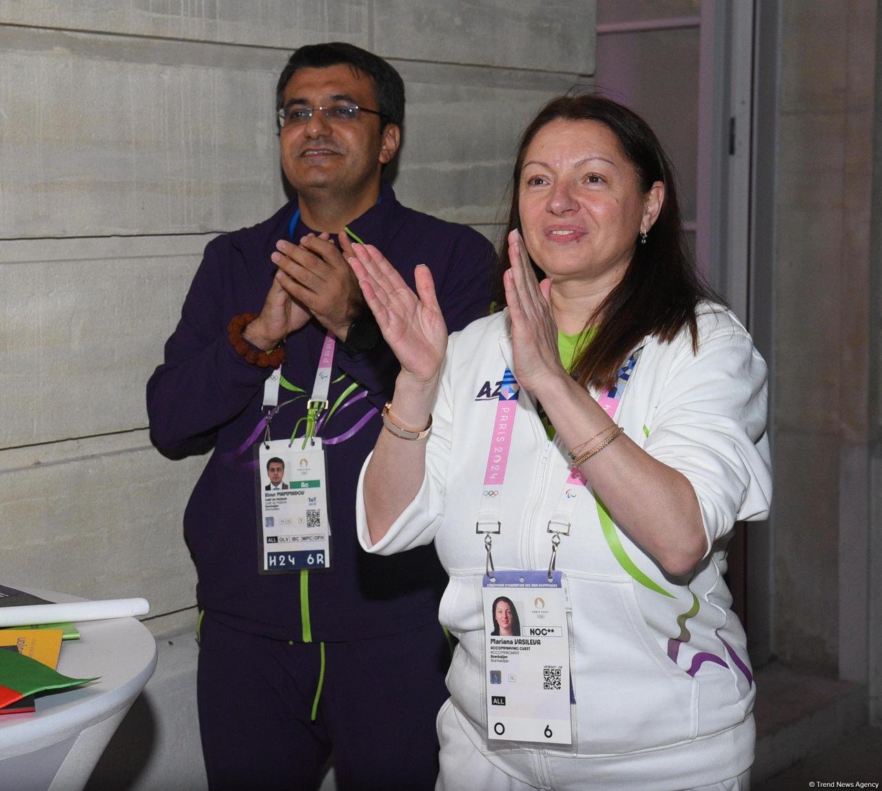 В "Олимпийском доме Азербайджана" в Париже прошли встречи с представителями международных спортивных организаций (ФОТО)