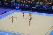 Команда Азербайджана в групповых упражнениях по художественной гимнастике завершила выступление в финале на Олимпиаде в Париже (ФОТО)
