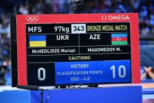 Азербайджанский борец Магомедхан Магомедов завоевал бронзовую медаль на Олимпиаде (ФОТО/ВИДЕО)