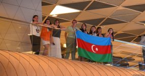 Сборная Азербайджана, успешно выступившая на Олимпийских играх, вернулась на Родину (ФОТО/ВИДЕО)