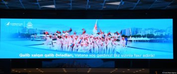 Сборная Азербайджана, успешно выступившая на Олимпийских играх, вернулась на Родину (ФОТО/ВИДЕО)