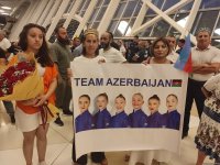 Сборная Азербайджана, успешно выступившая на Олимпийских играх, вернулась на Родину (ФОТО/ВИДЕО)