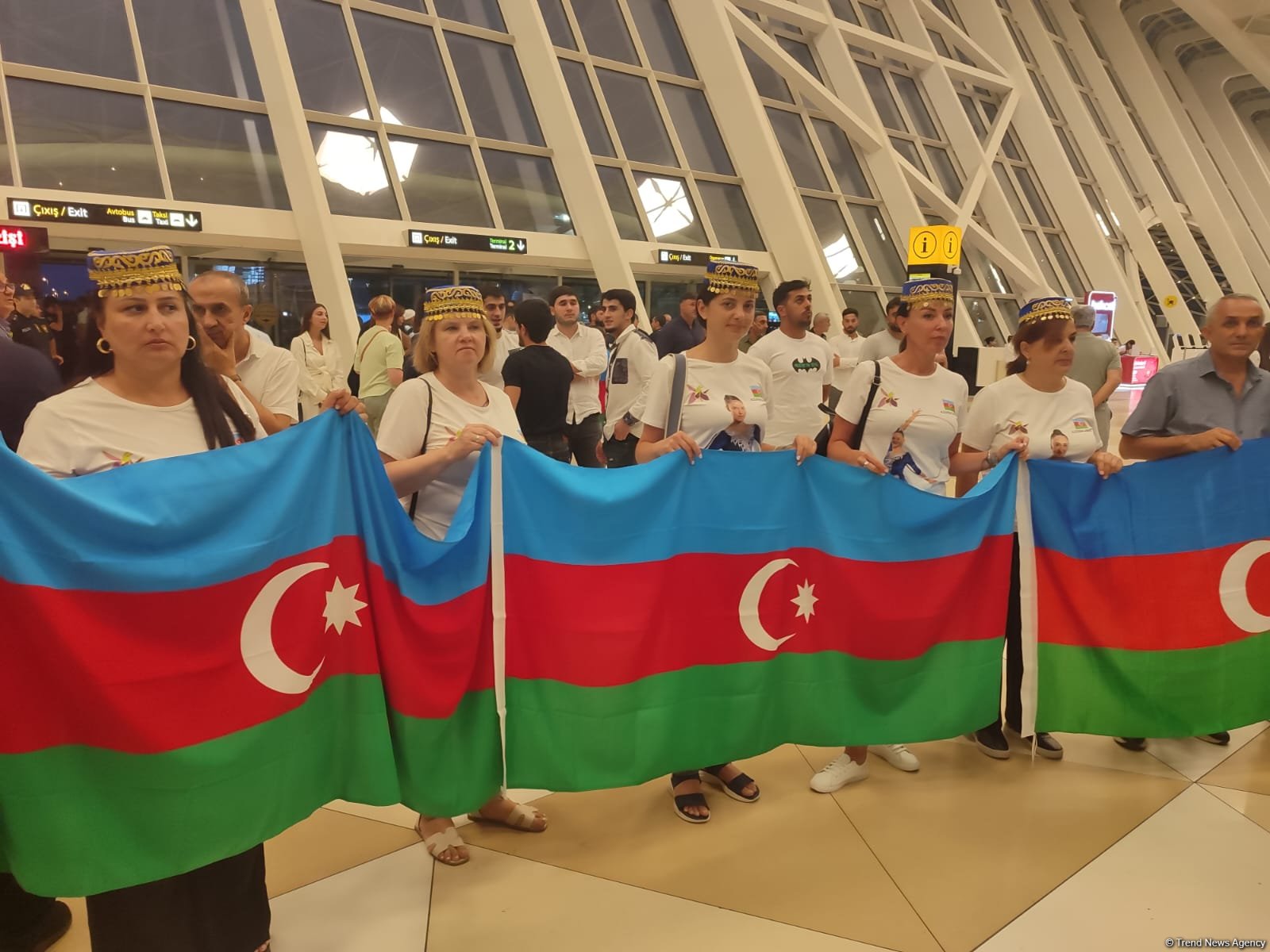 Сборная Азербайджана, успешно выступившая на Олимпийских играх, вернулась на Родину (ФОТО/ВИДЕО)