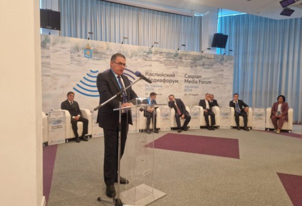Делегация Азербайджана приняла участие в IX Каспийском медиафоруме в Астрахани (ФОТО)