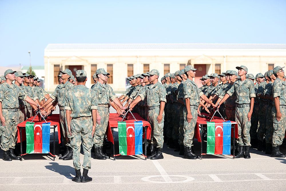 В азербайджанской армии состоялись церемонии принесения присяги (ФОТО/ВИДЕО)