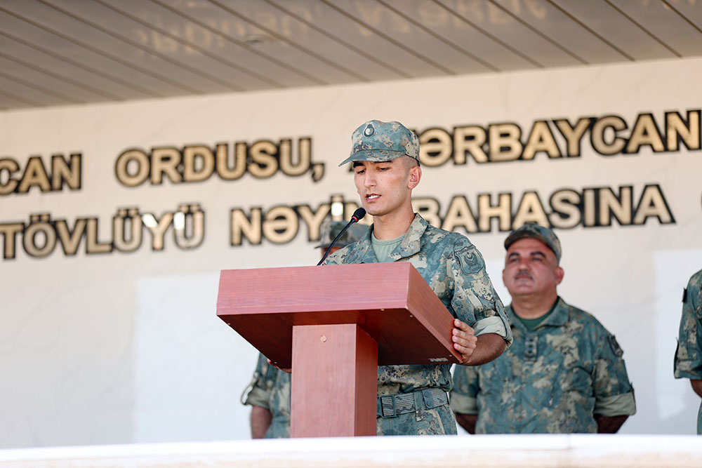 В азербайджанской армии состоялись церемонии принесения присяги (ФОТО/ВИДЕО)