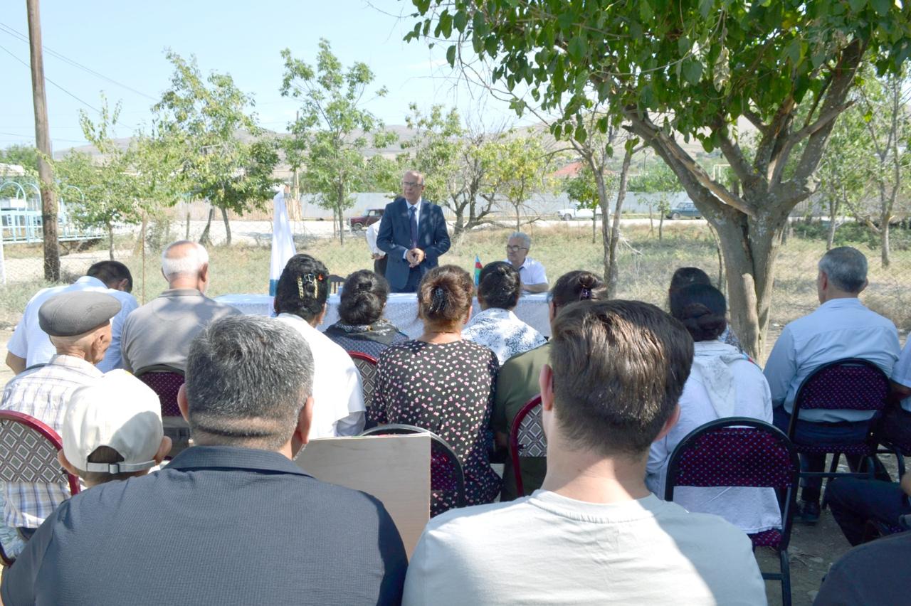 Эльчин Мирзабейли встретился с избирателями в селе Гагали и городе Агсу (ФОТО)