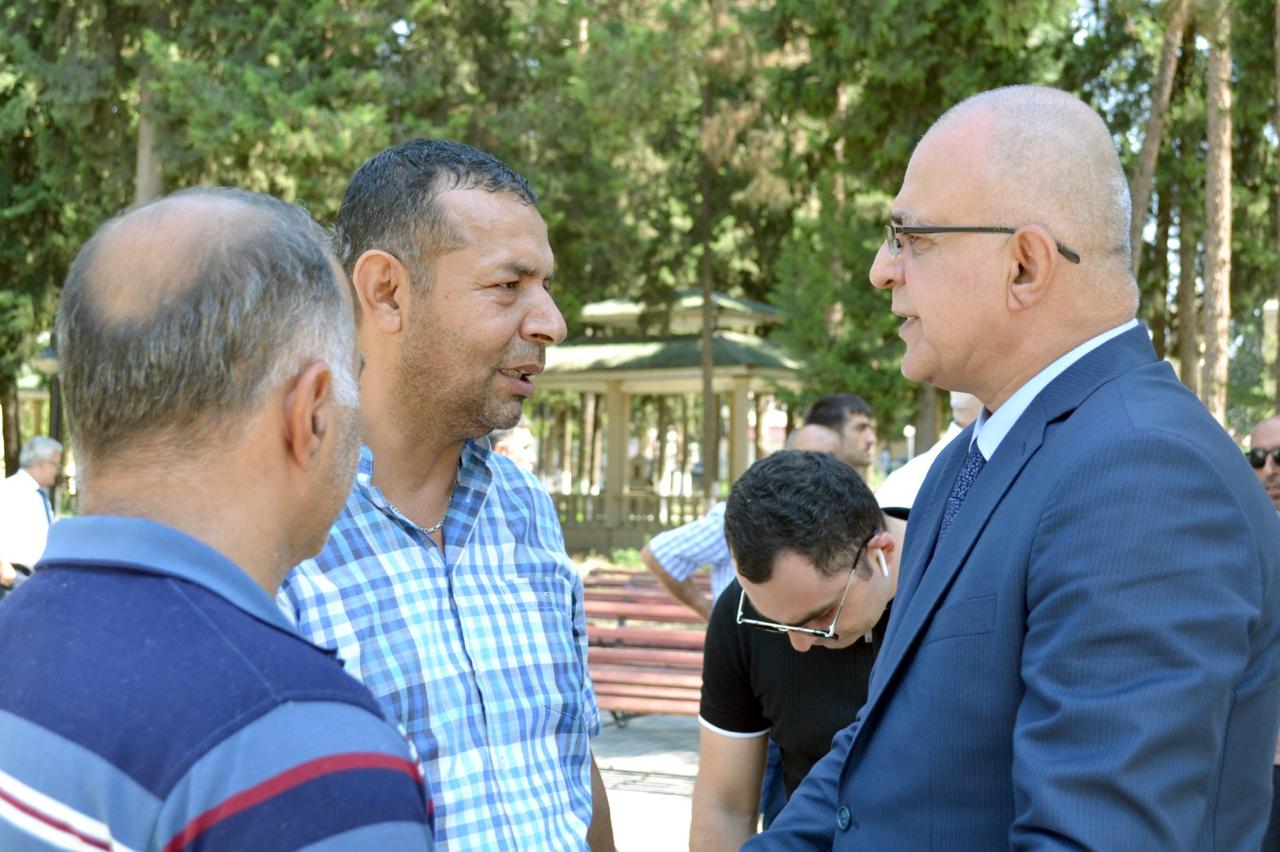Эльчин Мирзабейли встретился с избирателями в селе Гагали и городе Агсу (ФОТО)