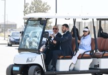 Президент Ильхам Алиев и Первая леди Мехрибан Алиева приняли участие в открытии школы LANDAU и апарт-отеля The Grand в центре отдыха Sea Breeze (ФОТО/ВИДЕО)