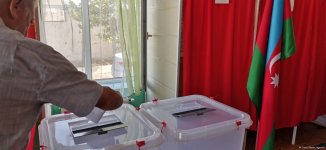 В Абшеронском районе наблюдается активность избирателей (ФОТО)