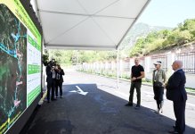 Президент Ильхам Алиев и Первая леди Мехрибан Алиева приняли участие в открытии гидроэлектростанции «Юхары Венг» на реке Тертер в Кяльбаджарском районе (ВИДЕО/ФОТО)