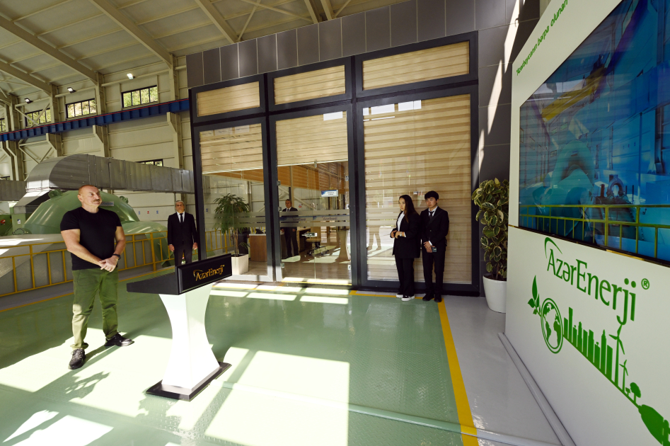 Президент Ильхам Алиев и Первая леди Мехрибан Алиева приняли участие в открытии гидроэлектростанции «Юхары Венг» на реке Тертер в Кяльбаджарском районе (ВИДЕО/ФОТО)