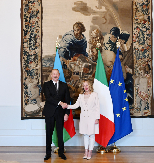 В Риме состоялась встреча Президента Азербайджана Ильхама Алиева с председателем Совета министров Италии Джорджей Мелони (ВИДЕО/ФОТО)