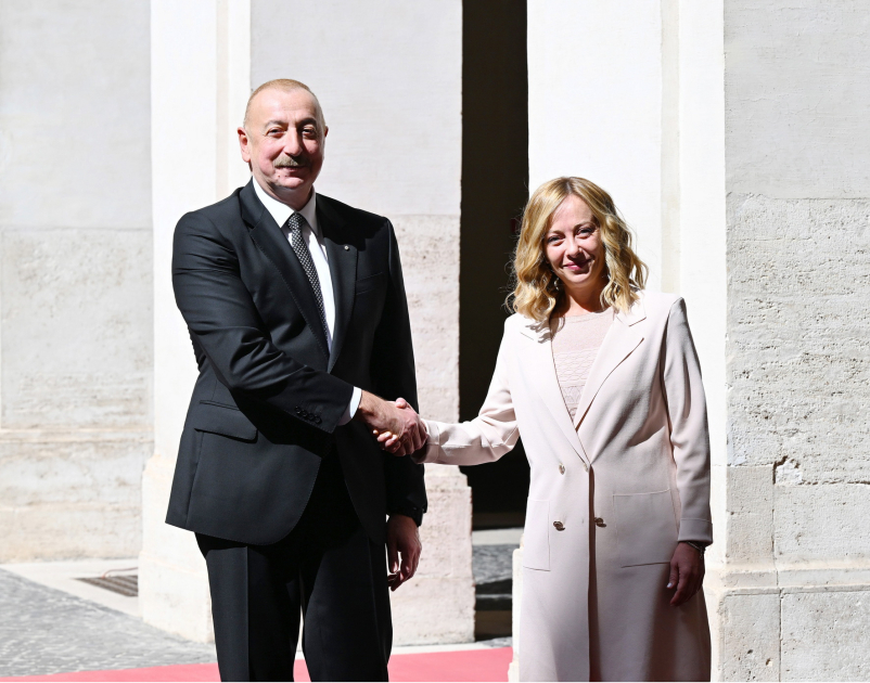 В Риме состоялась встреча Президента Азербайджана Ильхама Алиева с председателем Совета министров Италии Джорджей Мелони (ВИДЕО/ФОТО)