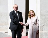 В Риме состоялась встреча Президента Азербайджана Ильхама Алиева с председателем Совета министров Италии Джорджей Мелони (ВИДЕО/ФОТО)