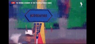 Азербайджанские спортсмены приняли участие в церемонии открытия V Всемирных игр кочевников (ФОТО)