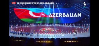 Азербайджанские спортсмены приняли участие в церемонии открытия V Всемирных игр кочевников (ФОТО)