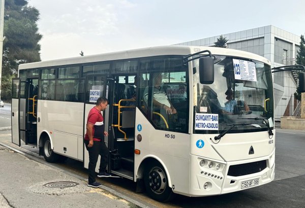 Начал работу новый автобусный маршрут из Баку в Сумгайыт