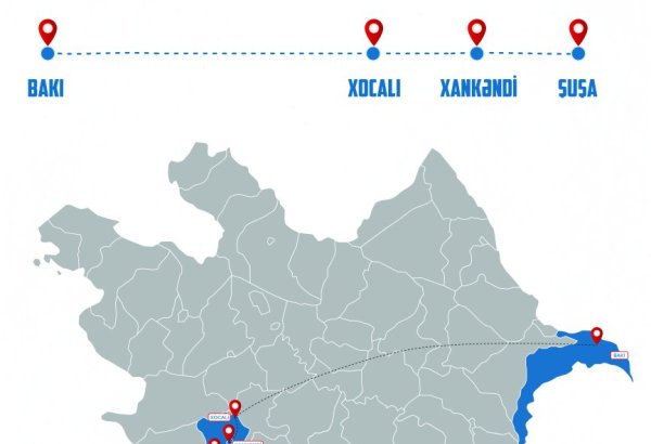 Начнет работать регулярный автобусный рейс из Баку в Шушу