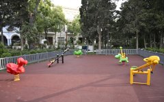 Президент Ильхам Алиев ознакомился с условиями, созданными в саду «Хагани» и на прилегающих территориях после проведенных работ по благоустройству и реконструкции (ВИДЕО/ФОТО)