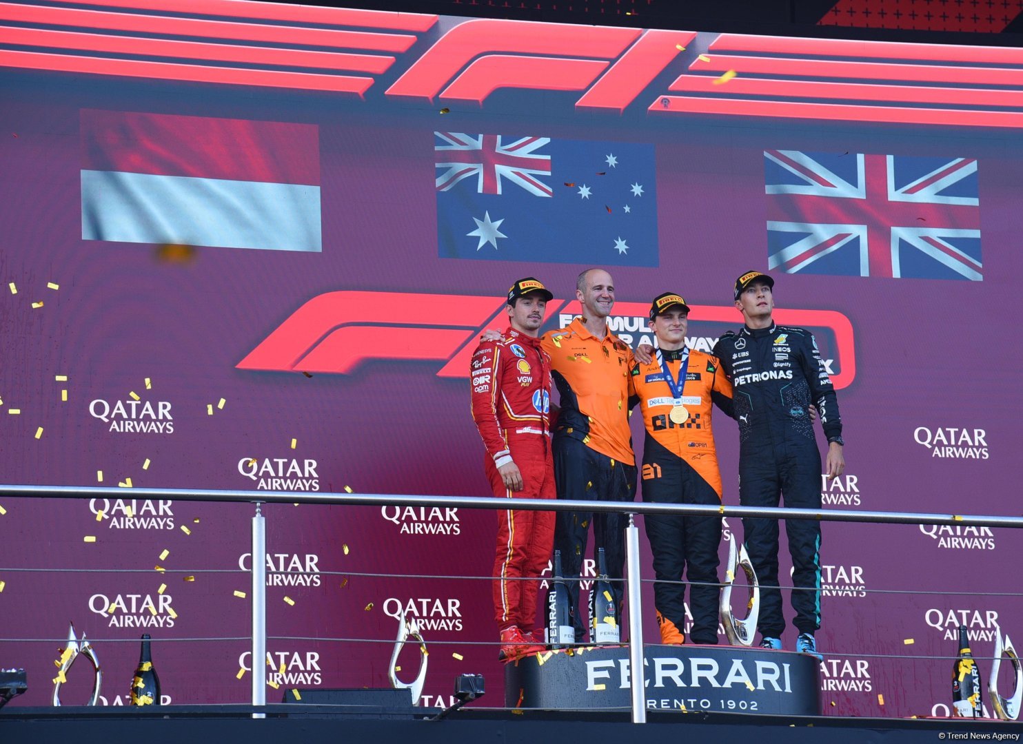 В Баку наградили победителей финальной гонки Формулы 1 (ФОТО/ВИДЕО)