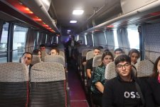 Студент Карабахского университета стал первым пассажиром автобусного рейса Баку-Шуша (ФОТО)