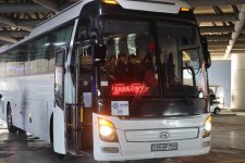 Студент Карабахского университета стал первым пассажиром автобусного рейса Баку-Шуша (ФОТО)