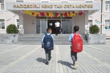 В селе Гаджигадирли Шамахинского района сдано в пользование школьное здание, построенное Фондом Гейдара Алиева (ФОТО)