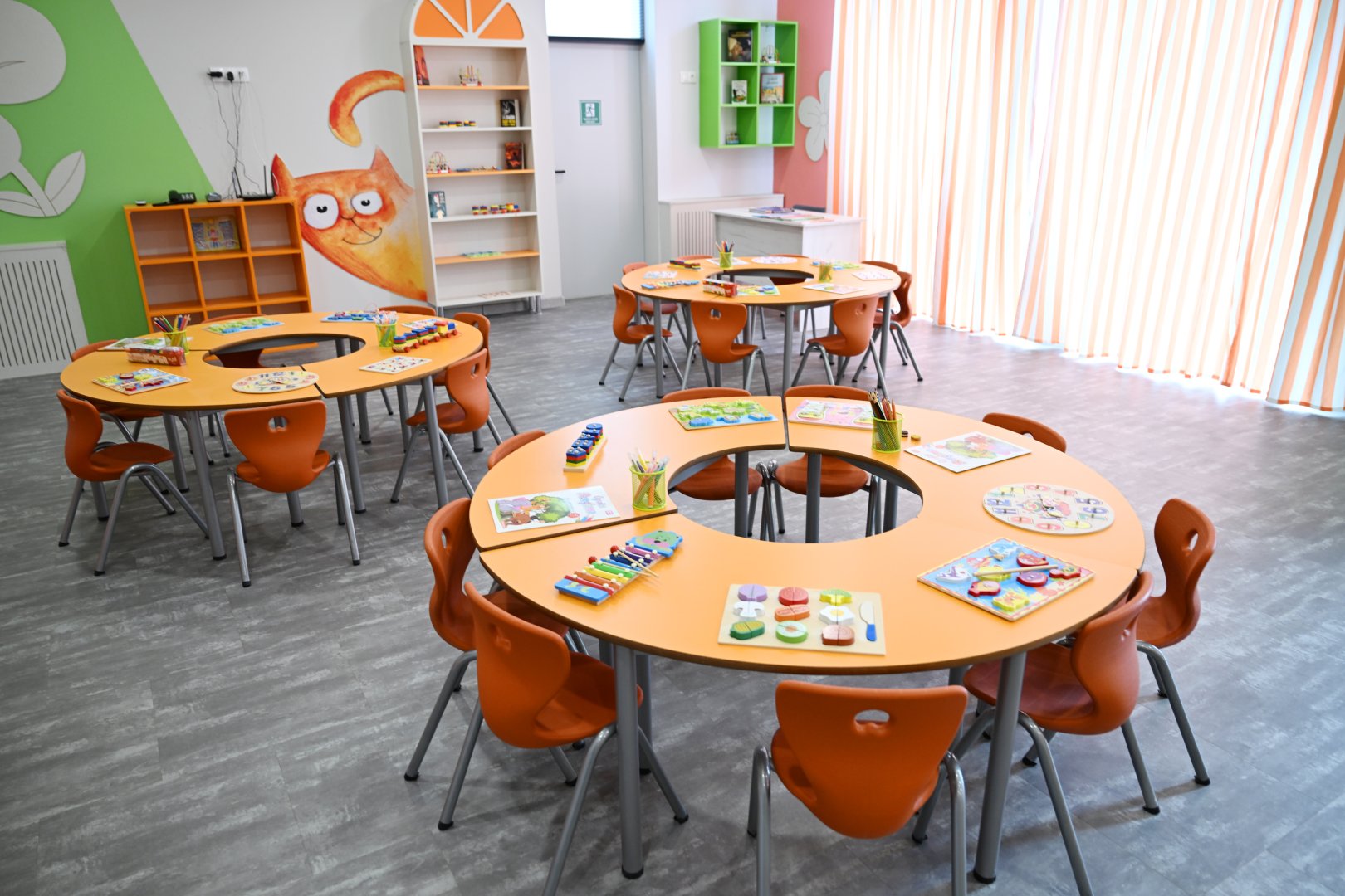 Вице-президент Фонда Гейдара Алиева Лейла Алиева приняла участие в открытии детского сада «Бабочка»
(ФОТО)