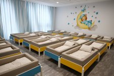 Вице-президент Фонда Гейдара Алиева Лейла Алиева приняла участие в открытии детского сада «Бабочка»
(ФОТО)