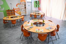 Вице-президент Фонда Гейдара Алиева Лейла Алиева приняла участие в открытии детского сада «Бабочка»
(ФОТО)