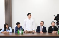 Президент Ильхам Алиев принял участие в открытии после ремонта Карабахского университета (ВИДЕО/ФОТО)