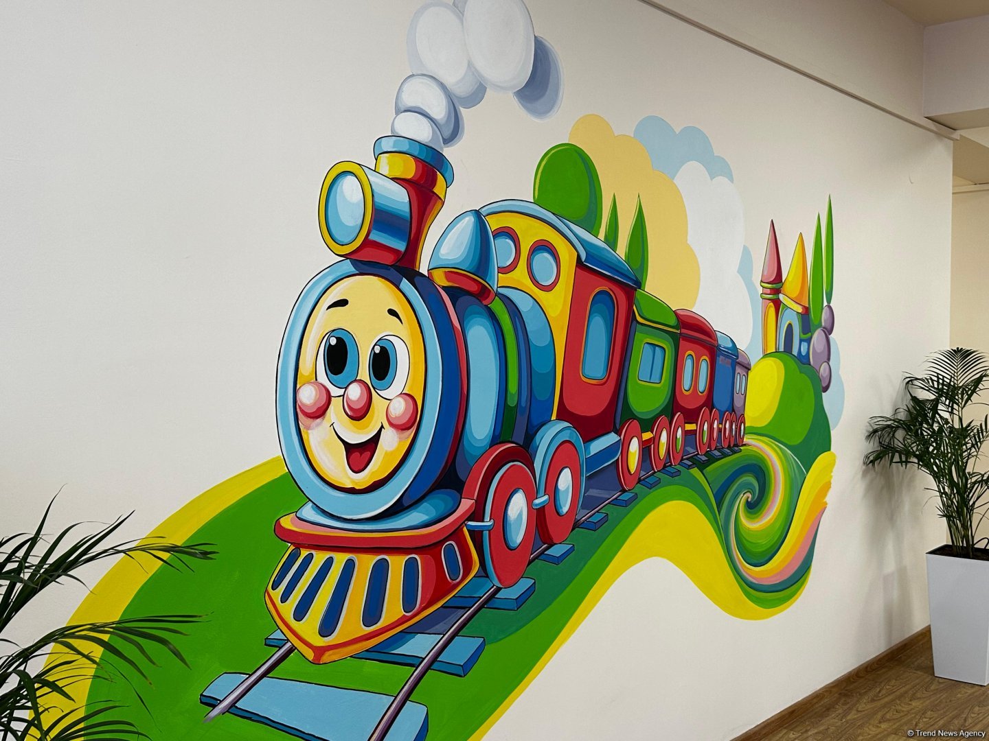 Фото- и видеокадры из открывшихся после ремонта яслей-детсада в городе Ханкенди