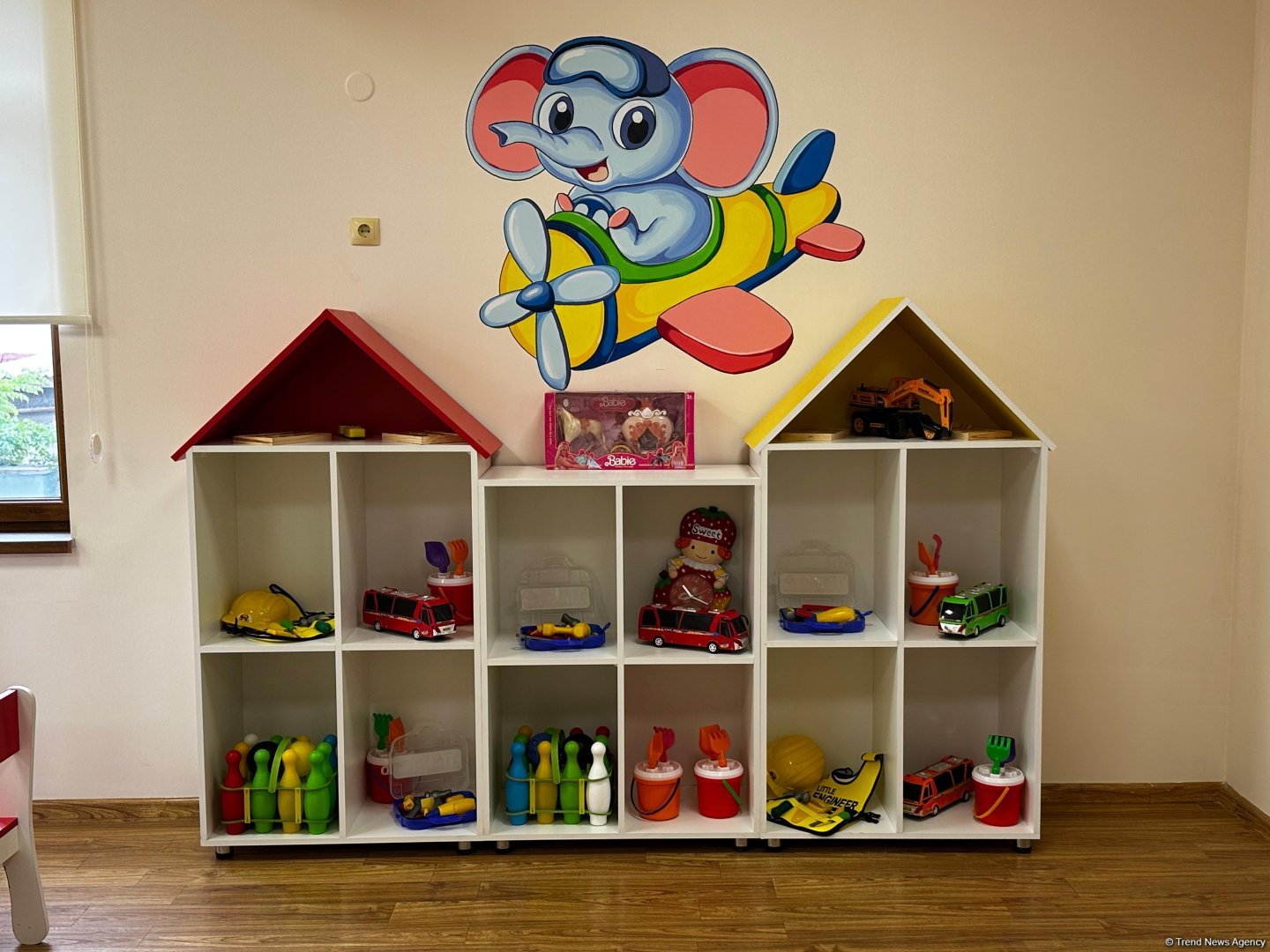 Фото- и видеокадры из открывшихся после ремонта яслей-детсада в городе Ханкенди