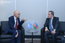 Джейхун Байрамов провел обмен мнениями с Верховным комиссаром ООН (ФОТО)