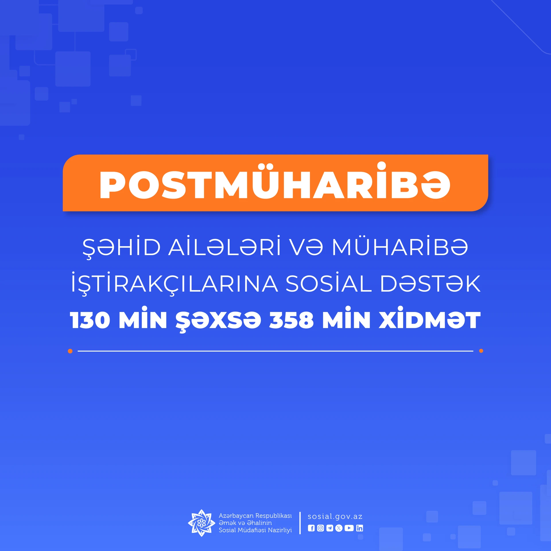 Названы услуги, оказанные в Азербайджане членам семей шехидов и участникам войны в поствоенный период