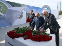 Представители государства и правительства, депутаты посетили в Баку строящийся Парк Победы (ФОТО)