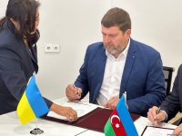 Подписан документ о побратимстве между городами Лачин и Ирпень (ФОТО)