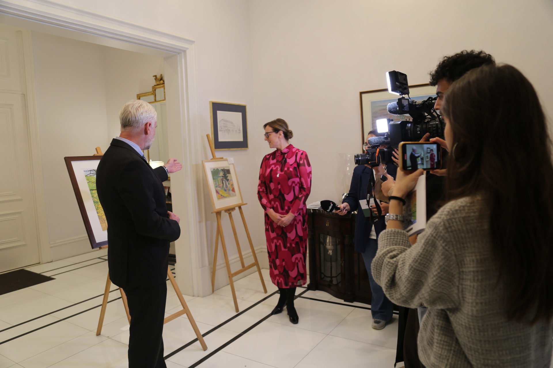 В посольстве США в Азербайджане состоялась выставка "Art in Embassies" (ФОТО)