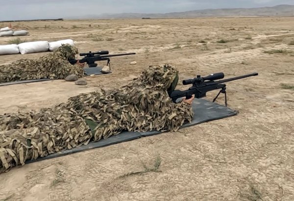В армии Азербайджана выполнены практические стрельбы из снайперских винтовок (ВИДЕО)