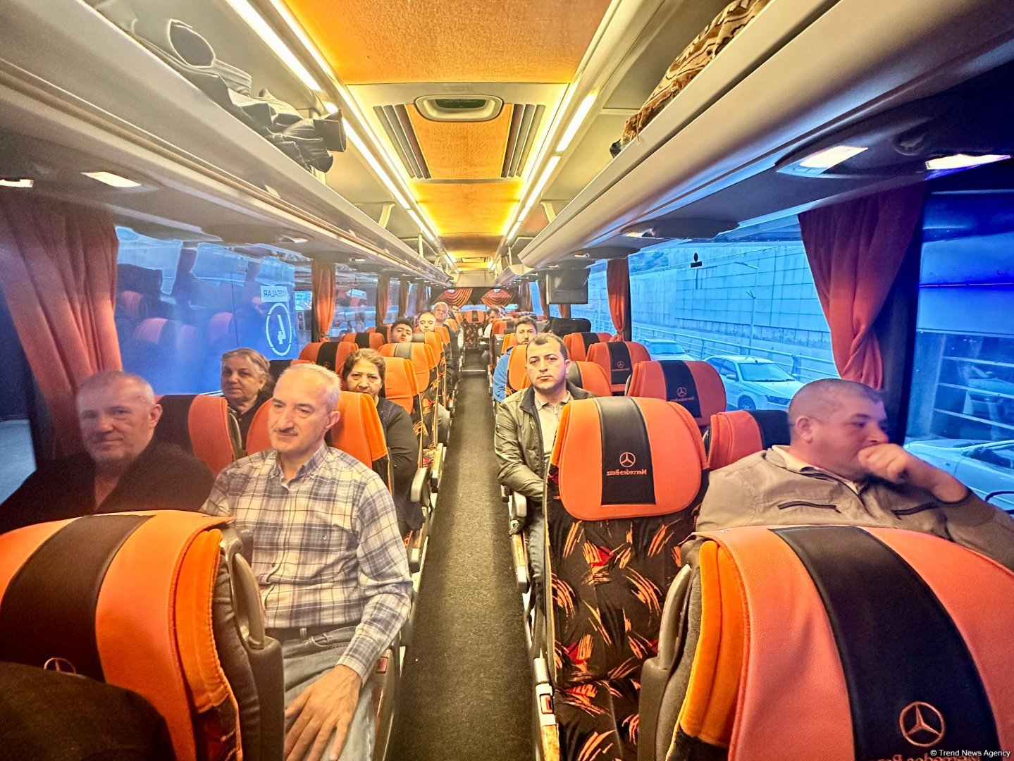 Регулярный автобусный рейс Баку-Лачин прибыл в Лачин (ФОТО)