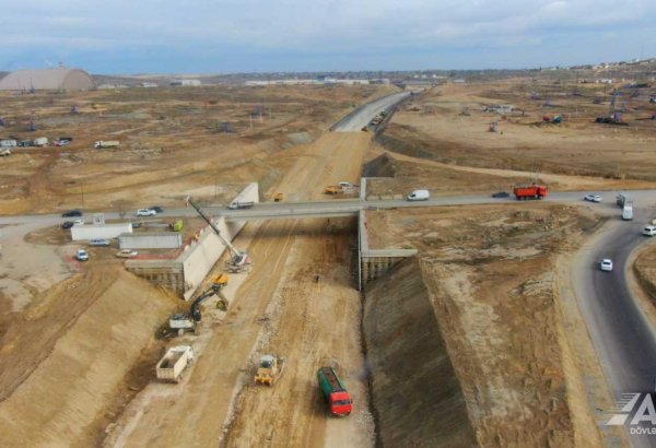 Назван прогресс по выполнению работ в рамках строительства автодороги Беюкшор-Пиршаги  (ВИДЕО/ФОТО)