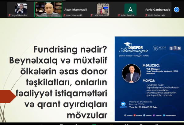 Очередной тренинг прошел в рамках проекта "Академия Диаспоры-2" (ФОТО)