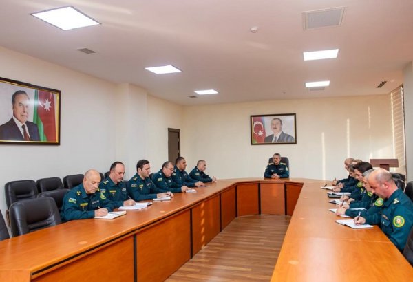 В ГПС Азербайджана состоялось служебное совещание по проделанной работе в связи с COP29 (ФОТО)