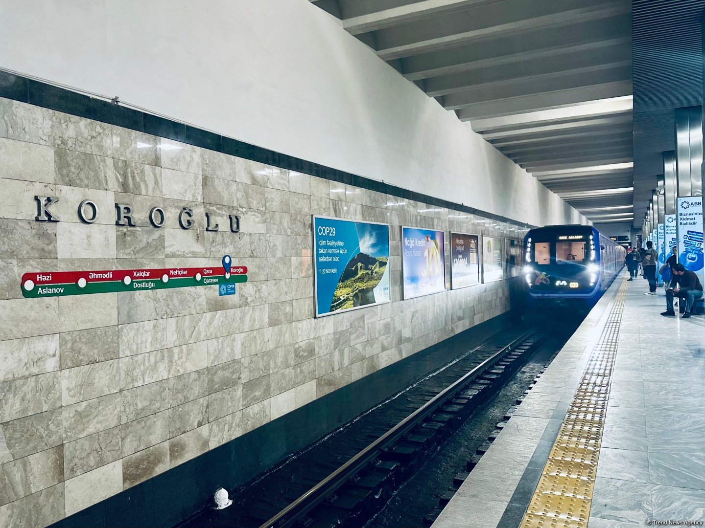 Назван объем пассажиропотока в бакинском метро в первом полугодии