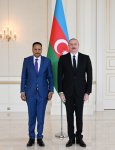 Президент Ильхам Алиев принял верительные грамоты новоназначенного посла Демократической Республики Конго в Азербайджане (ФОТО/ВИДЕО)