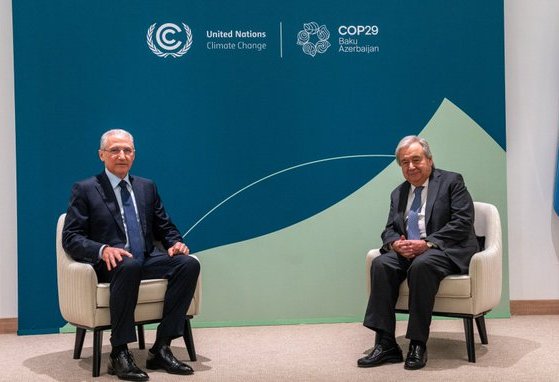 Мухтар Бабаев обсудил с генсеком ООН расширение климатического финансирования