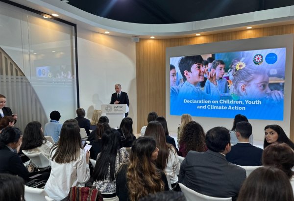 Азербайджан подписал Декларацию о детях, молодежи и климатической деятельности (ФОТО)
